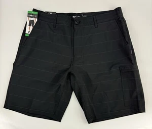NEW O'Neill Hybrid Quick Drying Drawstring Crossover Shorts Sz 38 Black Men’s - Picture 1 of 14