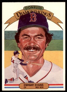 1983 DONRUSS DIAMOND KINGS DWIGHT EVANS . BOSTON RED SOX #7
