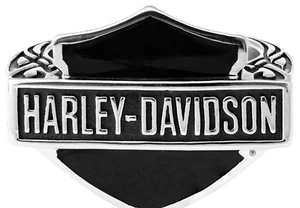 Anello Harley-Davidson HSR0062 Nero Celtico, Nero/Acciaio Inox. Taglia 10 - Foto 1 di 2