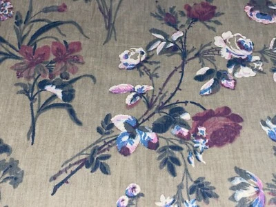 Tecido de colcha de algodão vintage rosa floral buquês por 1/2 jarda BTHY por Cranston - Imagem 1 de 4