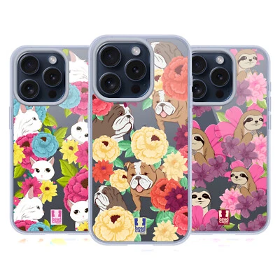 HEAD CASE DESIGNS FLORAL & ANIMAL PATTERN SOFT GEL CASE FOR APPLE iPHONE PHONES - Image 1 of 4