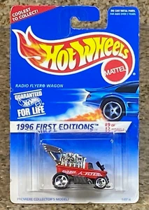 1996 Hot Wheels #374 First Editions 9/12 RADIO FLYER WAGON Red w/ 5 Spoke 1:64 - Picture 1 of 5