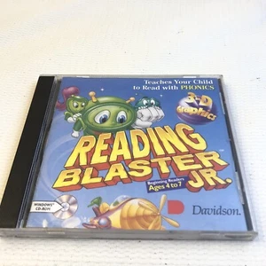 Reading Blaster Jr 3D Graphics Beginner Readers Ages 4-7 1995 Davidson CDROM 95 - Picture 1 of 8