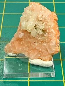 Thumbnail - Stilbite blades w/Heulandite on acrylic base- Nashik, India - Picture 1 of 7