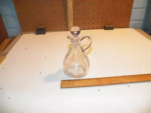 Vintage Klarglas Öl oder Essig Kruzifix mit Stopfen - Bild 1 von 5