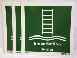 Marine-Lite 104104 Einschiffungsleiter dunkel leuchtender Aufkleber 6 Zoll x 6: 3 Stück - Bild 1 von 1