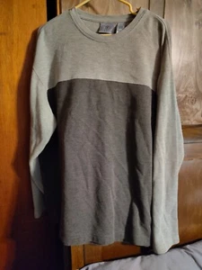 Farah Men Long Sleeve Two Tone Pullover Thermal Shirt Size XL - Picture 1 of 3