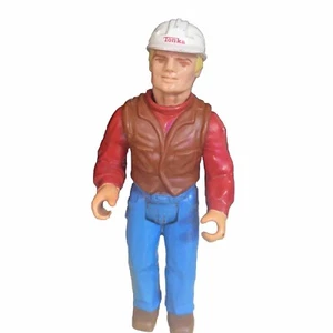 Vintage Tonka 1981 Toy Play People Action Figure Construction Worker - Picture 1 of 7