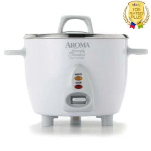 6 Cup Cooked Select Stainless Rice Grain Cooker Home Kitchen Appliances Simple - Picture 1 of 3