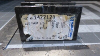 MARATHON  1422120 Terminal Block 600v 150a - Image 1 of 4