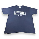 Vintage Gettysburg Shirt Adult EXTRA LARGE XL Blue 90s Civil War Battlefield
