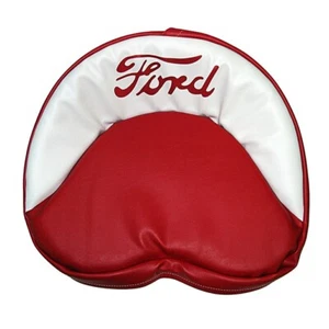 Funda Asiento Cojín Ford Tractor 2N, 8N, 9N, Jubilee, Rojo/Blanco - Imagen 1 de 1
