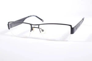 Tommy Hilfiger Eyeglasses TH3482 Men Black Semi-Rimless Metal Glasses Frames - Picture 1 of 4