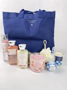 Precioso conjunto de regalo Bath & Body Works de guinga y guinga 8 piezas + bolso de mano - Imagen 1 de 6