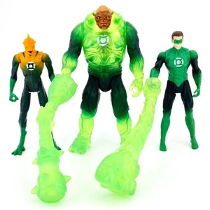 Green Lantern Action Figuren 3 Stück beleuchtete Truhe Kilowog Hal Jordan Tomar Re  - Bild 1 von 9