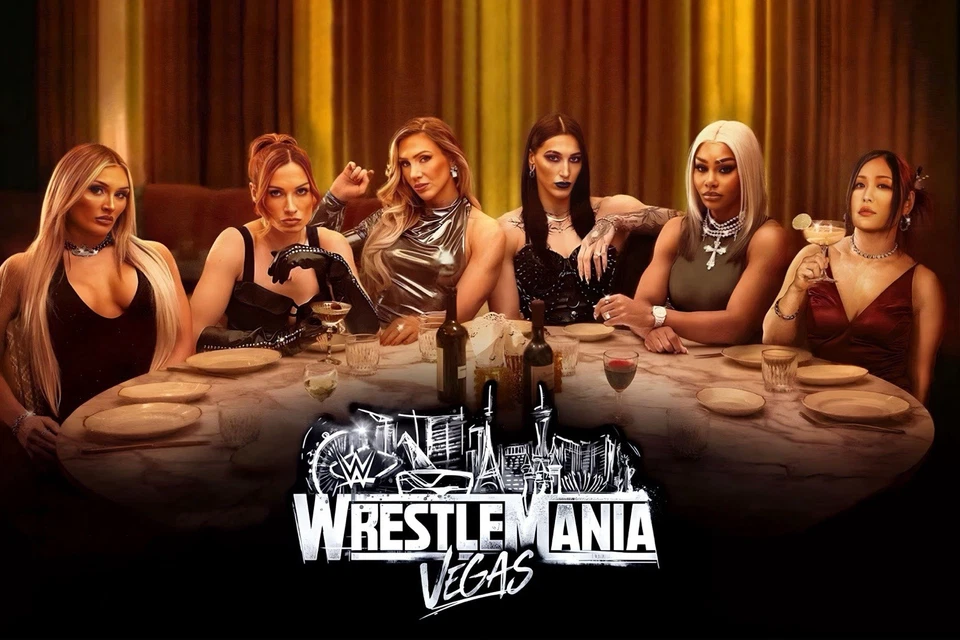 PÓSTER WWE GIGANTE 24”x36” - WRESTLEMANIA 42 RHEA RIPLEY TIFFANY STRATTON Foto 1 de 1