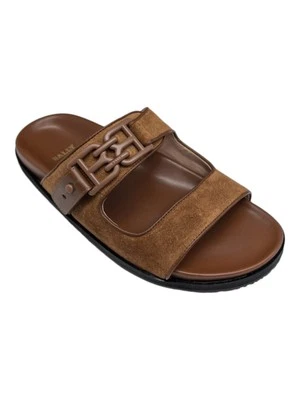 Sandalias para mujer Bally Emma 6302480 cuero gamuza cuero talla 4,5 precio de venta sugerido por el fabricante 450 USD Foto 1 de 4