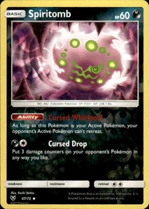 Pokemon Reverse Holo Spiritomb Shining Legends 47/73 LP - Picture 1 of 2