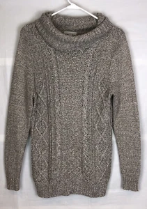 New York And Company Women’s Cowl Neck Taupe Sweater Acrylic Size Large - Bild 1 von 10