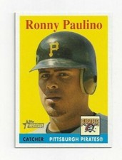 2007 Topps Heritage, 4 Ronny Paulino, Pittsburgh Pirates, SP, NrMt to Mt 