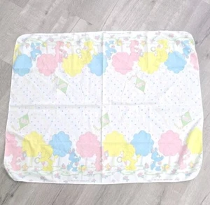 Coperta ospedale ricezione bambino flanella cotone orsetto carebear vintage anni 80 - Foto 1 di 1
