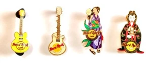 Hard Rock Cafe Japan limitierte HRC-PIN-ABZEICHEN 4-teiliges Set kostenloser Versand aus Japan - Bild 1 von 2