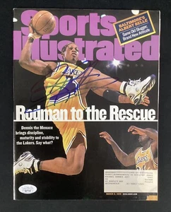 Dennis Rodman Signed Sports Illustrated 3/8/99 Lakers Autograph Pistons HOF JSA - Picture 1 of 6