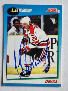 1991-92 Score LEE NORWOOD Signed Card #528 - Bild 1 von 2