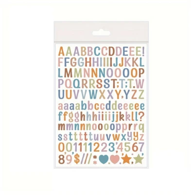 Alphabet Aufkleber - 1 Bogen - Basteln - Scrapbooking - Bild 1 von 4