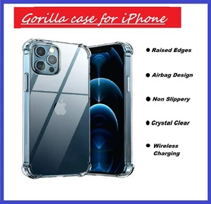 Gorilla Hard Case for iPhone 13 Pro max 12 11 SE 3 2022 Tough bumper Phone Cover - Picture 1 of 6