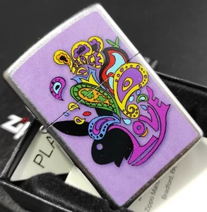 Zippo Playboy LOVE and Peace (Flower Power Style), Streetchrome - Bild 1 von 8