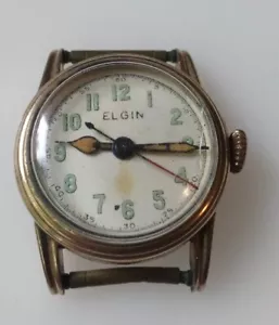1938 Elgin 27mm 10k GF Keystone J. Boss 15j Watch For Parts Repair - Picture 1 of 12