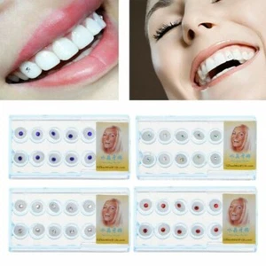 10 piezas/caja dental 2 mm acrílico colorido diente de cristal moda joyería decoración de gemas - Imagen 1 de 5