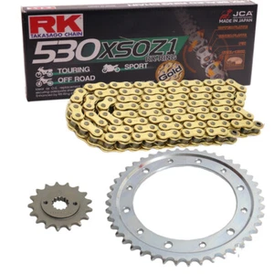 Kit Chaîne Honda VF 750 C 96-98 Chaîne RK GB 530 Xso 118 Ouvrir Or 16/39 - Picture 1 of 4