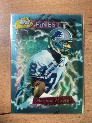 1995 Topps Finest - #268 Herman Moore * 2 Free Mystery Cards * - Image 1 of 2