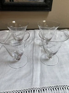 4 bicchieri vintage metà secolo MCM Starburst - Foto 1 di 2