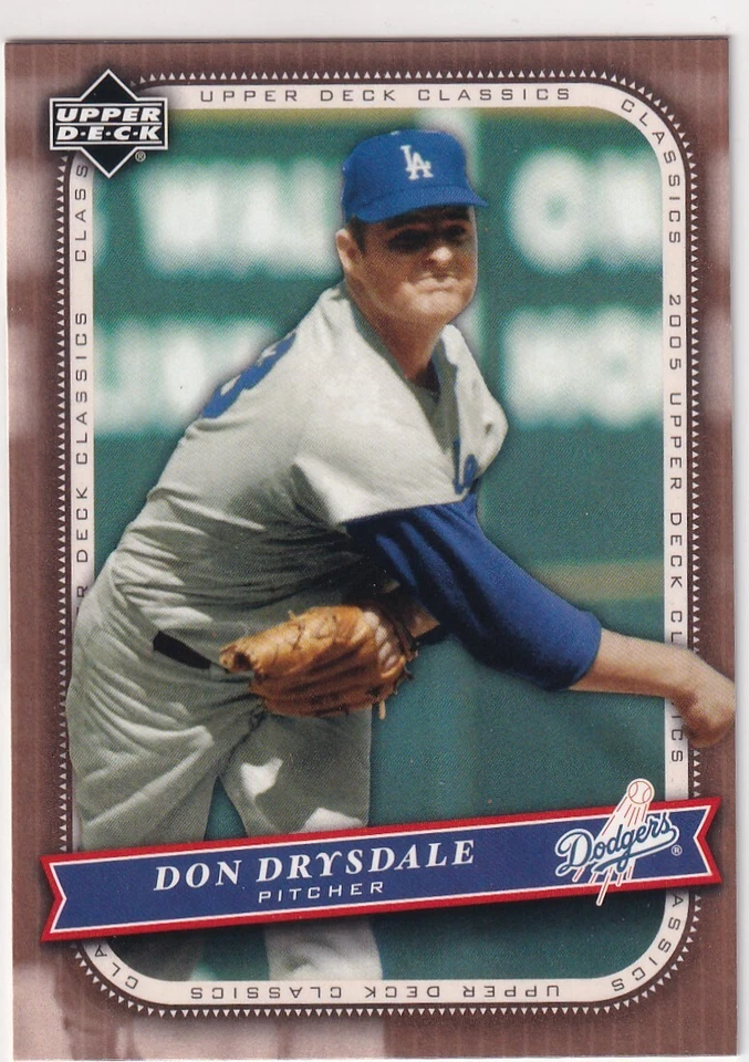 2005 UPPER DECK CLASSICS DON DRYSDALE LOS ANGELES DODGERS BASEBALL #-767 - Imagem 1 de 1