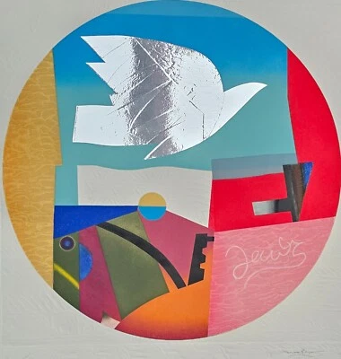 MAX PAPART PLATA Pájaro Grabado Aguatinta LÁMINA DE PLATA FIRMADA A MANO ARTE ANIMAL GRANDE Foto 1 de 4