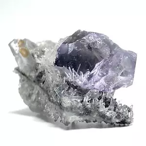 Purple Fluorite and Quartz - Picture 1 of 6