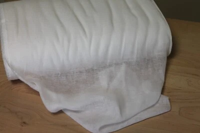 Cheesecloth Fabric 50 grade Bleached White Cotton Butter Muslin By the Yard - Image 1 of 2