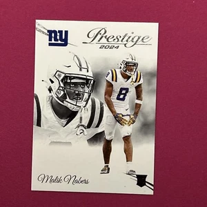 2024 Panini Prestige Malik Nabers #306 Base New York Giants - Picture 1 of 6
