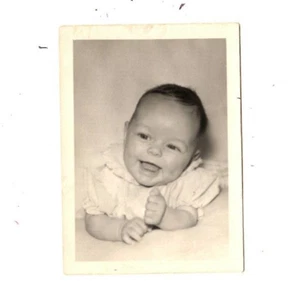 Photograph Carla Jo Schaefer Age 3 Months Weight 12 1/2 Lbs Baby Portrait - Picture 1 of 2