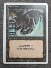 Dark Ritual - LP - Magic the Gathering MTG - Revised 3rd Edition M-264