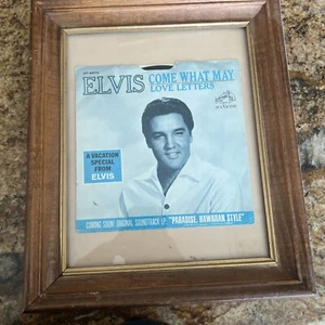 ELVIS PRESLEY LOVE LETTERS/COME WHAT MAY 1966 Hollywood Pressing 7" Vinyl 45rpm  - Picture 1 of 3