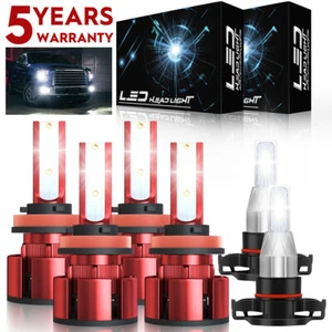 For Dodge Grand Caravan 2011-2019 6X LED Headlight + Fog Light Bulbs White Z4QC - Imagen 1 de 14