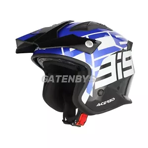 NEU ACERBIS TRIALS HELM TRAIL SCHWARZ/BLAU BETA ENDURO GASGAS TXT STRASSENZULASSUNG - Bild 1 von 10