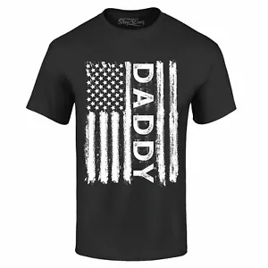 Daddy American Flag T-shirt USA Flag 4th Of July Father's Day Gift Tee Shirts - Picture 1 of 10