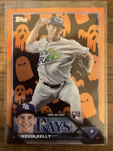 2023 Topps Update Kevin Kelly RC Orange Ghost Foil Rays #US260