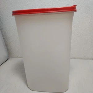 Tupperware Modular Mates oval #5 Vorratsbehälter 1615 rot Ausgießer - Bild 1 von 8
