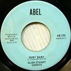 Glen Stuart Chorus Doo-Wop On Strong Vg Abel 45 Drip Drop B/W Ruby Baby F1283
